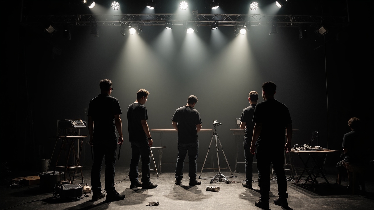 Innovative Bühnengestaltung mit komplexen Lichtinstallationen